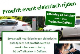Proefrit event elektrisch rijden 20 oktober bij de Trefkoele+ in Dalfsen