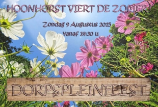 Dorpspleinfeest op 9 augustus: Hoonhorst viert de zomer!