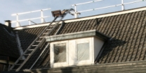 Werk aan en onder 1 van de daken van kulturhus