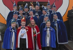 Prinses Sandra en jeugdprins Milan 